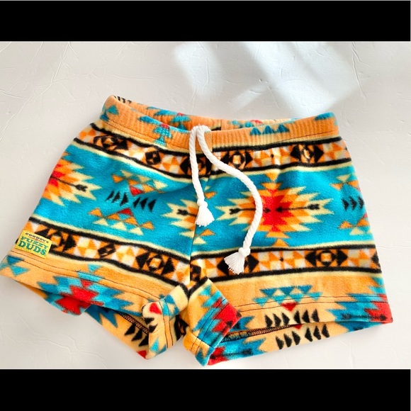 Fuzzy Duds Pants - Fuzzy Duds southwestern flannel shorts S